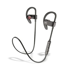 wir konnen ear-hook bluetooth headphones, wireless, ipx7, waterproof, with mic, stereo, hd, sweatproof, gym, running and sport, workout, 9-hour battery, noise canceling
