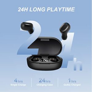 Wireless Earbuds Bluetooth Headphones in-Ear, Noise Cancelling Earbuds Stereo Sound, Deep Bass & with Charging Case Air Buds Pro Touch Control, Wireless Headphone IPX7 Waterproof Sport