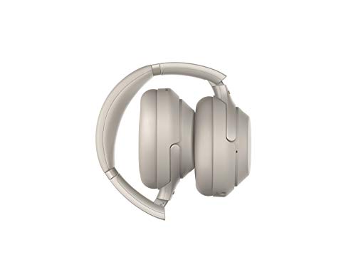 Sony WH1000XM3 Noise Cancelling Headphones : Wireless Bluetooth Over the Ear Headset – Silver (2018 Version)