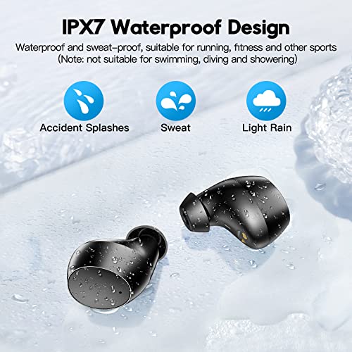 bonabest S9 Pro Wireless Earbuds, Wireless Bluetooth Earbuds with LED Display Charging Case, IPX7 Waterproof Deep Bass Stereo Ear Buds Wireless Bluetooth Earbuds Built in Mic for iOS & Android, Black