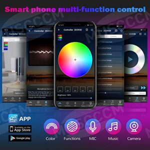 MIHEAL WiFi Wireless Smart LED Controller with 24 Keys Remote for RGB LED Strip Lights, Compatible with Alexa Google Home IFTTT, Support Android iOS System