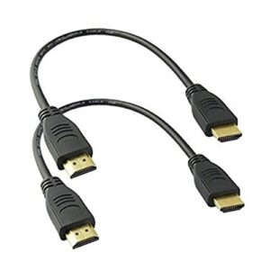 mmnne 2pack 8 inch hdmi male to male cable,high-speed hdmi hdtv cable – supports ethernet, 3d,1.4v