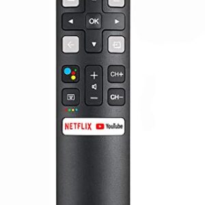 New RC802V Voice Command Smart Remote Compatible for All Android 4K UHD TCL Smart Televisions.