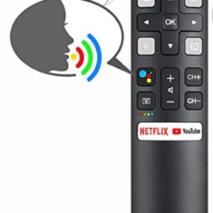 New RC802V Voice Command Smart Remote Compatible for All Android 4K UHD TCL Smart Televisions.