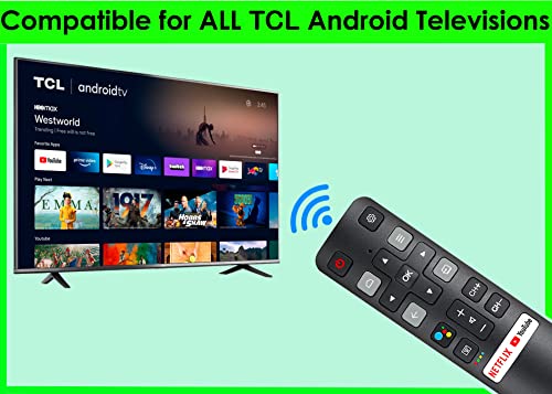 New RC802V Voice Command Smart Remote Compatible for All Android 4K UHD TCL Smart Televisions.