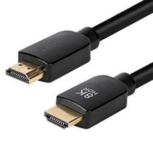 Monoprice Ultra 8K HDMI Cable - 6 Feet - Black | No Logo, High Speed, 8K@60Hz, 48Gbps, Dynamic HDR, eARC, Compatible with PS5 / Xbox Series X & Series S and More