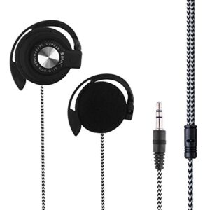 Earphones Universal 3.5mm Plug Wired Clip On Ear Sports Earphone Heavy Bass Headphone