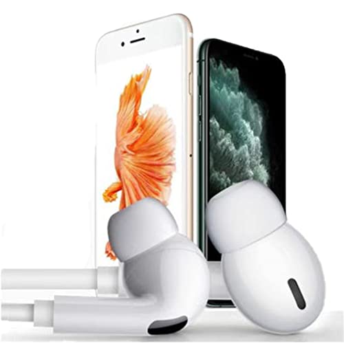 Fjwvner Earbuds Headphones for iPhone 13/13Pro/12/12 Mini/12 Pro Max/11/11Pro in Ear Earphones, Microphone Stereo NoiseIsolating Earphones Compatible with iPhone 7/8/8 Plus/X/XS/XR/XS Max/iPad