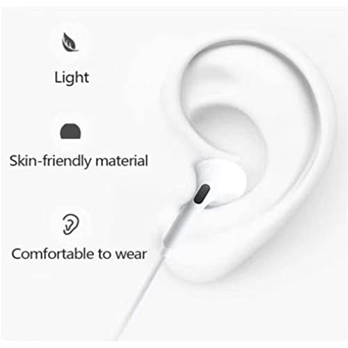 Fjwvner Earbuds Headphones for iPhone 13/13Pro/12/12 Mini/12 Pro Max/11/11Pro in Ear Earphones, Microphone Stereo NoiseIsolating Earphones Compatible with iPhone 7/8/8 Plus/X/XS/XR/XS Max/iPad