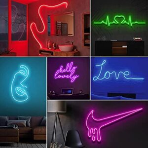 CT CAPETRONIX Neon LED Strip Lights, 16.4ft/5m Graphic Flexible IP65 Waterproof Rope Light, 16 Million Colors Works with Alexa Google Assistant APP Control with Remote DC Power Supply for Wall Window