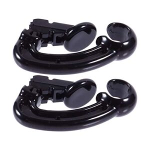 exceart 2 pcs sport earbuds hooks professional earphone holder clasps indoor outdoor activities earbuds clips compatible with airpods pro/ 2/1 black