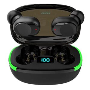 Acogedor Wireless Earbuds, IPX4 Waterproof Stereo Headphones with LED Display and Wireless Charging Case for Sport Work, in Ear Headphones