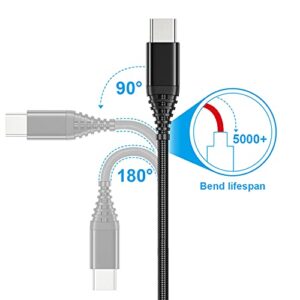USB Type C Charger Cable 6FT+10FT,3A Fast Charge Charging Cord for Moto G Power 2022 2021 2020/G Stylus 5G,G Fast,G Play,G7 Play,Motorola One 5G Ace/Fusion+/Edge Plus,Z4 Z3,G100,LG K92 K51 Q70 Velvet