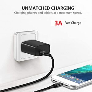 USB Type C Charger Cable 6FT+10FT,3A Fast Charge Charging Cord for Moto G Power 2022 2021 2020/G Stylus 5G,G Fast,G Play,G7 Play,Motorola One 5G Ace/Fusion+/Edge Plus,Z4 Z3,G100,LG K92 K51 Q70 Velvet