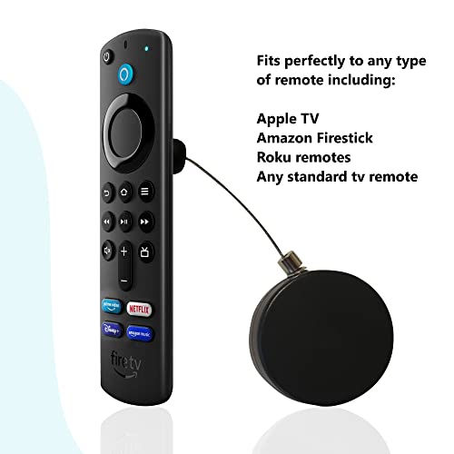 Remote Tether | Security Cable Lock for TV Remotes | tv remote holder | retractable wire remote | remote control holder | Lost Remote solution | Fire stick remote | apple tv remote | Never lose remote