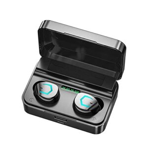 Wireless Earbuds Bluetooth Headphones in Ear with Bluetooth 5.2 Deep Bass Led Display Ipx7 Waterproof Earbuds for Sport and Work,High-Sensitivity Fingerprint