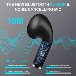 Numy Bluetooth 5.0 Earbuds Headphones in-Ear,Fast Charging Case Numy Earphones Deep Bass with mic, Touch Control, IPX6 Waterproof Sport Numy Headphones for Work Running Gym