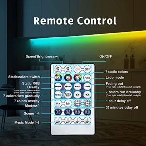 GIDERWEL Smart DreamColor Addressable RGB LED Strip Light 16.4ft Kit,Work with Alexa&Google Assistant,WiFi and Bluetooth APP/Voice/Music Sync Control 5050 Alexa LED Lights Ambiance Lighting