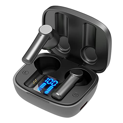 Xiuganpo Wireless Earbuds Bluetooth 5.0 Waterproof Headphones, in-Ear Earbuds Auto-Pair with LED Digital Display Wireless Charging Case, Smart Touch Control Earphones for Sports(1)