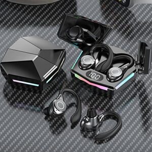 mianht wireless earbuds – bluetooth headphones with wireless charging case, digital led intelligence display, 9d stereo hifi sound, sports earphones for running