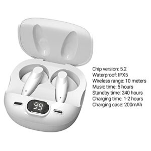 Iryreafer Wireless Earphones Universal Fingerprint Touching Low Latency Hands-Free Comfortable Noise Cancelling IPX5 Waterproof Stereo Sports