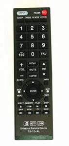 new toshiba ct-90325 universal remote control for all toshiba brand tv, smart tv – 1 year warranty(ts-12+al)