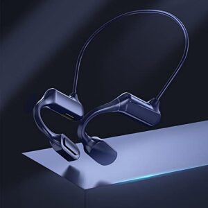 5.2 Ear-Hanging Sports Running Wireless Bluetooth Headset,Air-Conduction-Waterproof, Prolonged Use. (Blue)