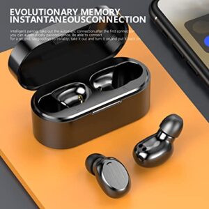 Wireless Earbuds, Mini Blue-tooth Earbuds Headphones Stereo Earphones Touch Control, in-Ear Headphones Sports Music Earbuds Built-in Mic/Noise Cancelling/Premium Deep Bass/Long Distance Connection (A)