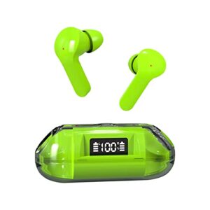 sport bluetooth 5.3 headphones, wireless earbuds with dual led battery display 30hrs playtime, ipx7 waterproof wireless headphones with earhooks, built-in mic earphones for gym