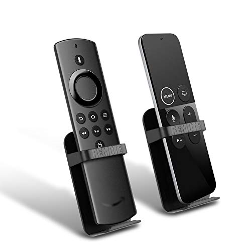 TV Remote Holder Replacement for Amazon Fire TV Stick Lite/TV Stick 4K / 1st and 2nd Gen TV Stick/TV Cube/Alexa Dot Voice/Apple TV/Siri Remote Small for Bed 2-Pack