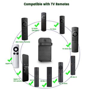 TV Remote Holder Replacement for Amazon Fire TV Stick Lite/TV Stick 4K / 1st and 2nd Gen TV Stick/TV Cube/Alexa Dot Voice/Apple TV/Siri Remote Small for Bed 2-Pack