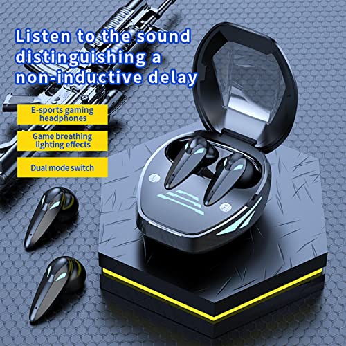 2022 New Wireless Earbuds Bluetooth Earbuds Control with Charging Case, Noise Cancelling,HiFi Sound,Digital Led Light Ipx5 Waterproof Earphones in-Ear for Sports and Gym