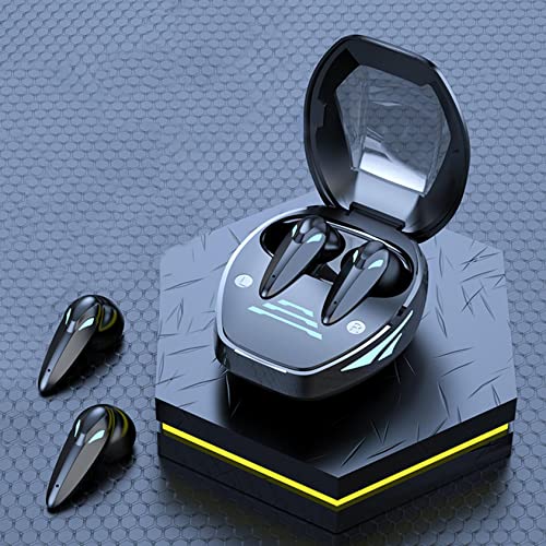 2022 New Wireless Earbuds Bluetooth Earbuds Control with Charging Case, Noise Cancelling,HiFi Sound,Digital Led Light Ipx5 Waterproof Earphones in-Ear for Sports and Gym