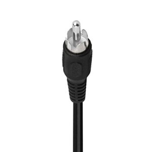Cmple - One RCA Mono Male to Two RCA Stereo Female Y-Cable, RCA Plug to 2 x RCA Jack Y-Adapter, RCA Speaker Splitter Cab