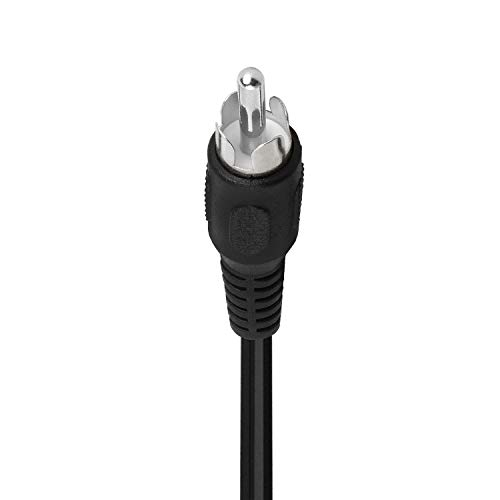 Cmple - One RCA Mono Male to Two RCA Stereo Female Y-Cable, RCA Plug to 2 x RCA Jack Y-Adapter, RCA Speaker Splitter Cab