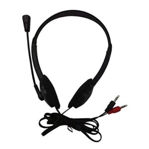 baost wired over ear headphones with microphone foldable headsets wired stereo headset for 3.5mm pc computer laptop random