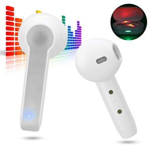 sjlerst True Wireless Bluetooth Headphone,Portable Wireless Earbuds TWS Wireless Bluetooth 5.0 Earphones in Ear Earbuds Headset with Charging Box,Compatible for Android/iOS/Windows