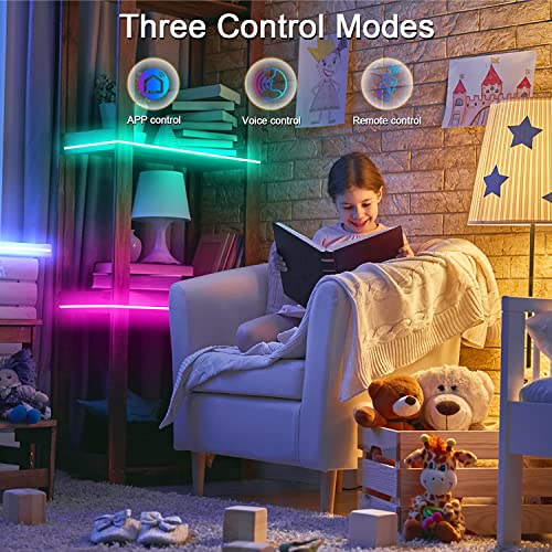 Cozylady WiFi LED Strip Lights 65.6FT, Smart LED Light Strips Compatible with Alexa, Google Home, Smart RGB Music Sync LED Lights Strip for Bedroom, Children's Room, Kitchen