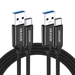 (2 pack-6.6ft) usb type c cable, usb to usb c 3.0 cable, fast charging usb c charger cord, for samsung galaxy note 10 9 8, s10, s9, s8, huawei honor sony, lg v20 g5 g6, htc 10 and more-black