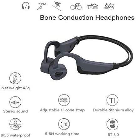 MUVLUX Conduction Headphone Bone Conduction Headphones,Bluetooth 5.0 Open-Ear Wireless Earphones,High Sound Quality,Ultra-Lightweight,Waterproof and Sweatproof Sports Headset