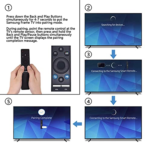 BN59-01292A BN59-01241A RMCSPM1AP1 BN59-01266A Replaced Voice Remote fit for Samsung Smart TV QN65Q7FD UN40MU7000FXZA UN43MU630D UN50MU6300FXZA UN55MU650D UN55MU700D UN55MU800D UN65MU850D UN75MU630D