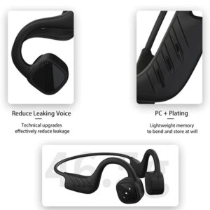 MUVLUX Conduction Headphone Wireless Bone Conduction Headphones, Bluetooth 5.0 Open-Ear Wireless Sports Headsets, IP8 Waterproof, for Jogging, Running, Driving, Cycling