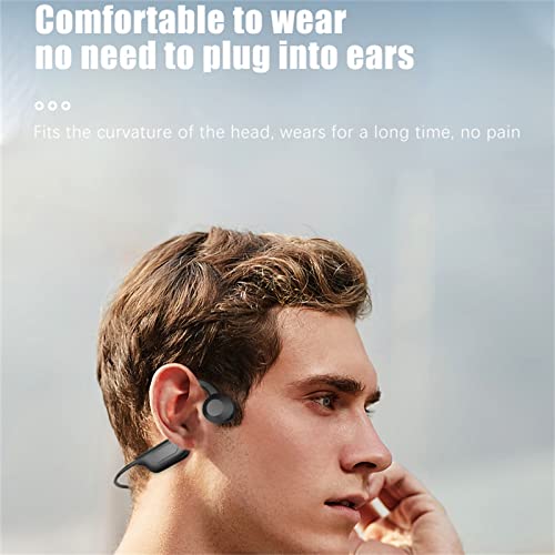 Wireless Bluetooth Headset Noise Reduction Osteoconductive Headphone Ear Hook Sports Earphone Business Headset Comfortable for Prolonged Wear