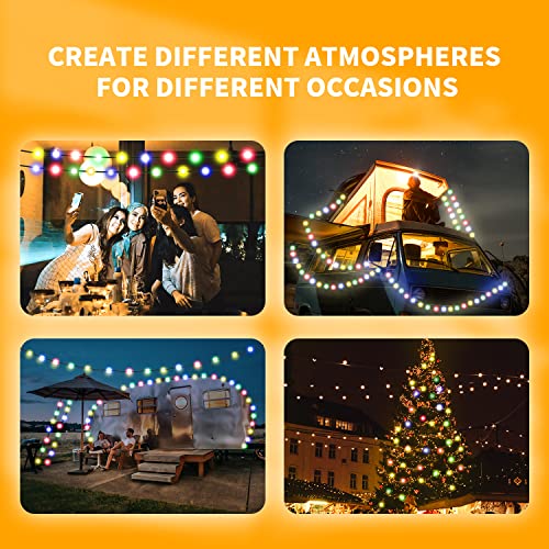 L8star 800 LED Christmas Lights Outdoor, 330ft/100m Ultra Long Multicolor Led String Rope Lights Outdoor IP67 Waterproof with Remote and Timer, Led Christmas Tree Lights for Home Indoor Decoration