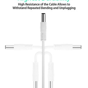 SIOCEN 3-Pack 4ft USB 2.0 A Type Male to DC 5.5 x 2.1mm DC 5V Power Plug Connector Cable USB to 5v Power Cable USB to DC Power Charger Cord