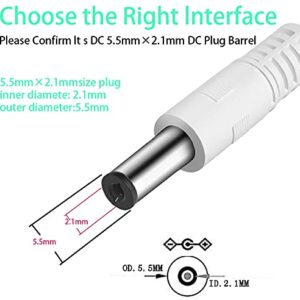 SIOCEN 3-Pack 4ft USB 2.0 A Type Male to DC 5.5 x 2.1mm DC 5V Power Plug Connector Cable USB to 5v Power Cable USB to DC Power Charger Cord