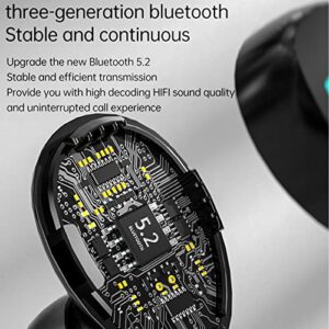 MIANHT Sport and Work Wireless Earbuds Bluetooth Headphones in Ear with Bluetooth 5.2 Deep Bass LED Display Fingerprint Control IPX7 Waterproof Earbuds