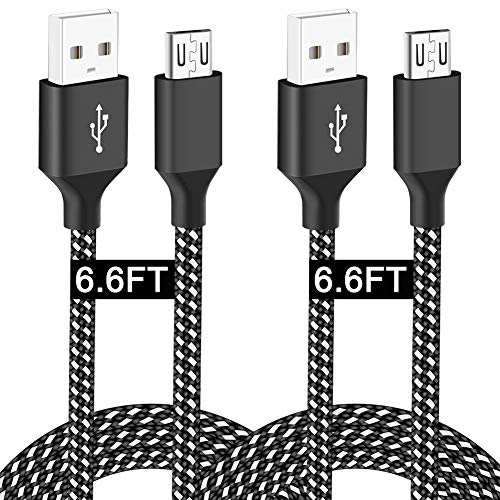 Micro USB Cable for Fire Tablet HD 7 8 10 4th 5th 6th 7th Generation,E-Readers,TV Stick Power Cord Samsung Galaxy Braided Android Phone Charger Fast Charging Cable Mini PC Intel Computer Stick 6 FT