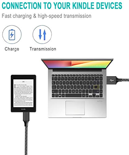 Micro USB Cable for Fire Tablet HD 7 8 10 4th 5th 6th 7th Generation,E-Readers,TV Stick Power Cord Samsung Galaxy Braided Android Phone Charger Fast Charging Cable Mini PC Intel Computer Stick 6 FT