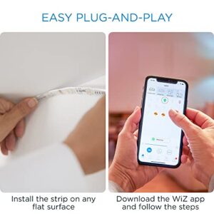 WiZ Connected 9ft Smart WiFi Color LightStrip Base Kit Plus Extension, 16 Million Colors, Compatible with Alexa and Google Home Assistant, No Hub Required